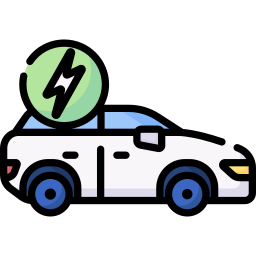 Electric car icon