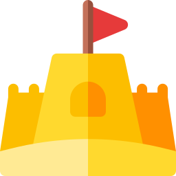 Sand castle icon