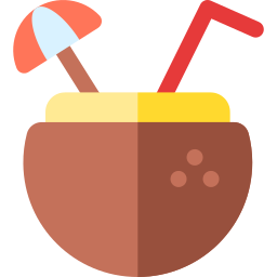 Coconut drink icon