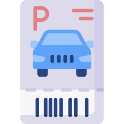 Parking ticket icon