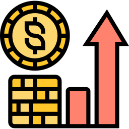 retorno de investimento Ícone