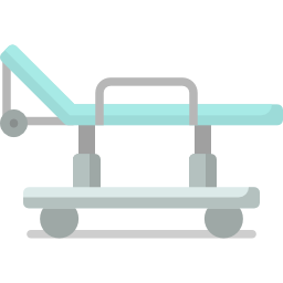 Medical bed icon