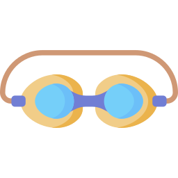 Swimming glasses icon