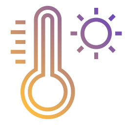 Hot temperature icon