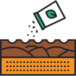 Sowing seeds icon