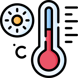 heiße temperatur icon