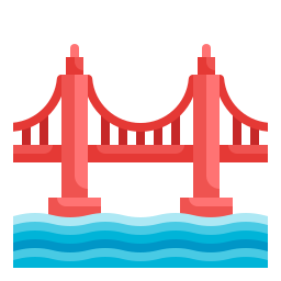 Golden gate bridge icon