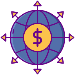 globales bankgeschäft icon