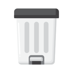 Trash can icon