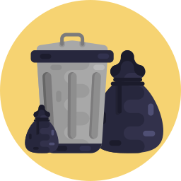 Trash bin icon