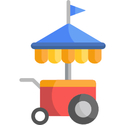 Food cart icon