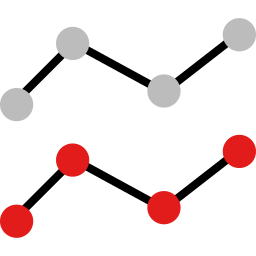 gráfico de linha Ícone