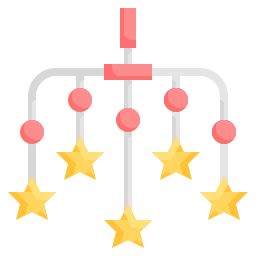 giocattolo per culla icona