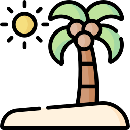 Coconut tree icon