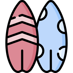 Surfing board icon