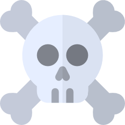 Skull and bones icon