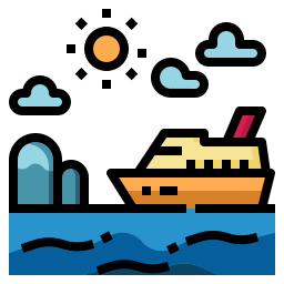 Ferry boat icon