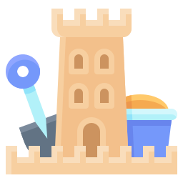 Sand castle icon