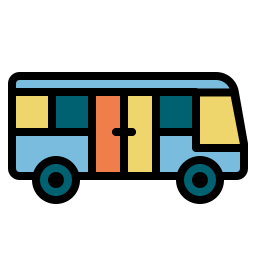 Electric bus icon