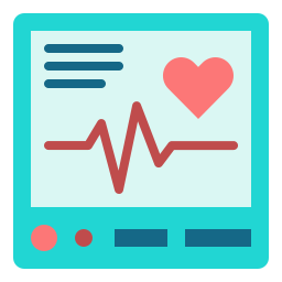 moniteur de fréquence cardiaque Icône