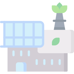 Eco factory icon