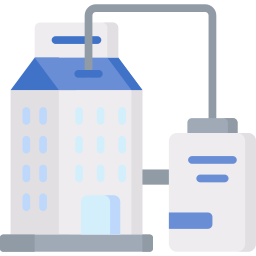 Milk factory icon