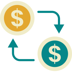 Échange de devises Icône