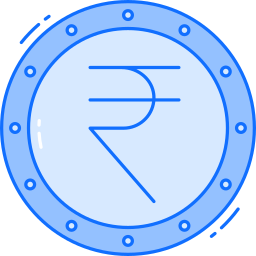 rupia indiana icona