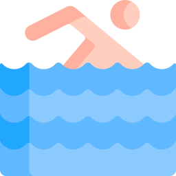 la natation Icône