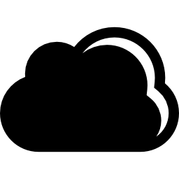 黒い雲の天気記号 icon