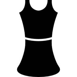 robe noire à la mode Icône