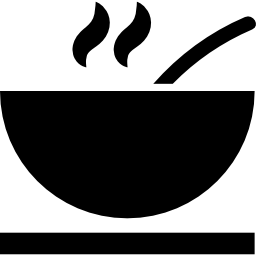 Hot soup bowl icon