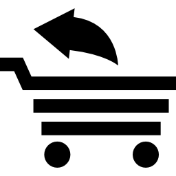 aus dem warenkorbsymbol für e-commerce icon