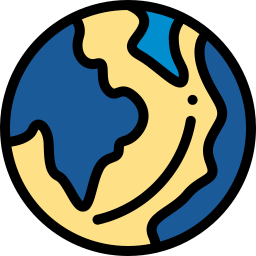 Earth globe icon