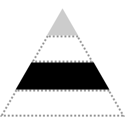 Pyramid chart icon