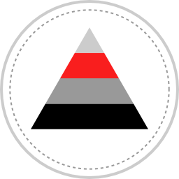 Pyramid chart icon