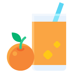 Orange juice icon