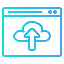 Cloud upload icon