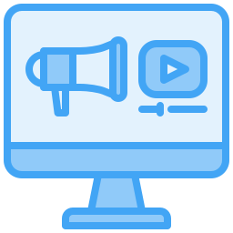 Video advertising icon