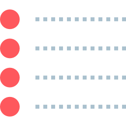 liste à puces Icône