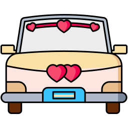 Wedding car icon