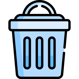 Trash can icon