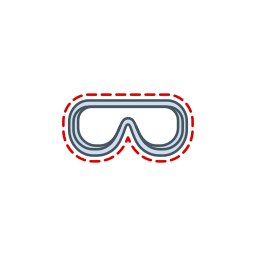 Safety glasses icon