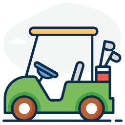 Golf cart icon