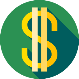 symbole du dollar Icône