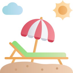 Deck chair icon