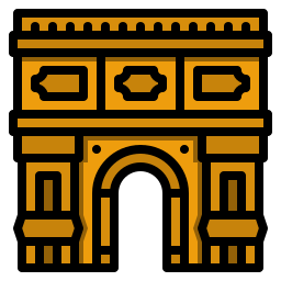 Triumphal arc icon