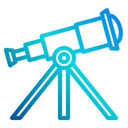 télescope Icône