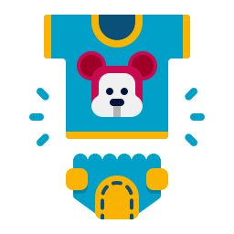 Baby clothes icon