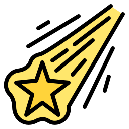 Falling star icon